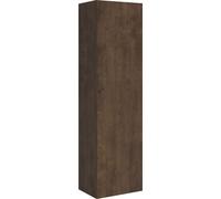 Panel de pared tipo columna, dimensiones: largo 60 cm, alto 210,3 cm, profundidad 39,2 cm, acabado en madera de nogal, para instalación en la parte izquierda o derecha