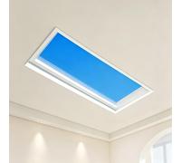 Panel De Techo Smart Blue Sky, Tragaluz Artificial Para Oficinas Y Espacios Comerciales, Lámpara Solar LED De Alta Potencia, Solución De Luz Natural Regulable Para Sótano Y Estudio