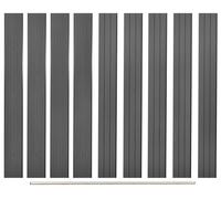 Panel de valla - Muro divisor para jardín - Cerramiento para jardín - Panel de cerca - Valla para jardín - Material compuesto de madera y plástico
