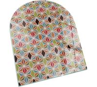 Panel de vidrio con diseño de rejilla poligonal – Para estufas de leña – Placa de vidrio para chimenea – Vidrio protector – Placa de protección contra chispas – Panel de vidrio resistente al fuego – P