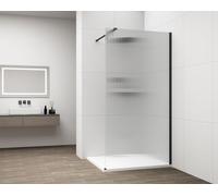 Panel de vidrio para ducha Polysan, color mate, montaje en pared, con perfil en forma de canal, 1000 mm