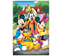 Panel decorativo de Walt Disney, listo para colgar. DISNEY - Mickey And Friends - Cm 60x90