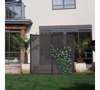Nortene | Panel Decorativo PP Privat 25 mm 1x2 M Antracita | Jardín y Terraza