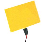 Panel electroluminiscente EL 100x100 mm amarillo - BeMatik