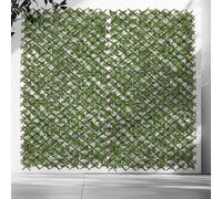 Panel Extensible Hojas, Material Plástico (PE), Medidas 90 x 180 cm, Jardín Vertical Artificial, Celosias para Terraza Exterior