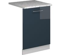 Panel frontal del lavavajillas Vicco Fame-Line Azul oscuro alto brillo 60 cm , ET Mármol, Model 54830