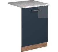 Panel frontal del lavavajillas Vicco Fame-Line Azul oscuro alto brillo 60 cm , ET Mármol, Model 54847