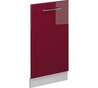 Panel frontal del lavavajillas Vicco Fame-Line Rojo Burdeos alto brillo 45 cm sin encimera, Model 54296
