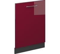 Panel frontal del lavavajillas Vicco Fame-Line Rojo Burdeos alto brillo 60 cm sin encimera, Model 54306