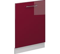 Panel frontal del lavavajillas Vicco Fame-Line Rojo Burdeos alto brillo 60 cm sin encimera, Model 54311