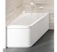 Panel frontal para ducha RAVAK, ángulo de 10°, modelo 160 R, color blanco, código CZ84100A00