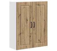 Panel frontal para lavavajillas vidaXL, diseño Kalmar, madera de roble artesanal, 80 x 31 x 100 cm