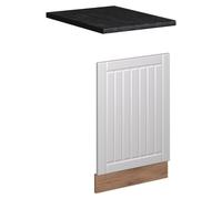Panel frontal Vicco Fame-Line Blanco casa de campo/Roble dorado 45 cm, ET Antracita, Model 57003