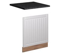 Panel frontal Vicco Fame-Line Blanco casa de campo/Roble dorado 60 cm, ET Antracita, Model 57080