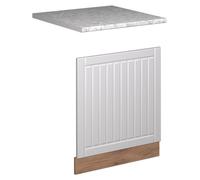 Panel frontal Vicco Fame-Line Blanco casa de campo/Roble dorado 60 cm, ET Mármol, Model 57043