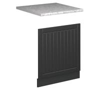 Panel frontal Vicco Fame-Line Gris oscuro 60 cm , ET Mármol, Model 56724