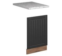 Panel frontal Vicco Fame-Line Gris oscuro/Roble dorado 45 cm, ET Mármol, Model 56884