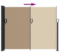 Panel lateral extensible - Pantalla de privacidad - Protector contra el viento - Cortina solar - Separador de balcones - Material resistente a la intemperie