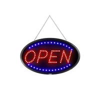 Panel LED Abierto, 2 modos: intermitente y luz fija, panel abierto para carteles publicitarios profesionales, tablero eléctrico para empresas, paredes, ventanas, hoteles nuevo