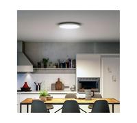 Philips Hue - Panel Led Inteligente Aurelle, 21W-2450 lúmens, Luz Blanca de Cálida a Fría, Compatible con Alexa y Google Home, 39cm diámetro, Blanco