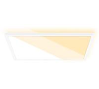 Panel LED BRILONER SLIM, con interruptor de temperatura de color CTS, efecto de retroiluminación, diseño delgado, color blanco, 42 x 42 x 2,9 cm