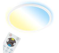 Panel LED Briloner Slim, diámetro 29,3 cm, blanco, ultrafino, con ajuste de temperatura de color (CCT)