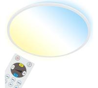 Panel LED Briloner Slim, diámetro 42 cm, blanco, ultrafino, con ajuste de temperatura de color (CCT)