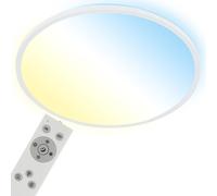 Panel LED Briloner Slim, diámetro 48 cm, blanco, ultrafino, con ajuste de temperatura de color (CCT)