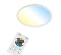 Panel LED BRILONER SLIM S, inteligente, con control remoto, control por voz, regulable, color blanco, 42 x 2,5 cm