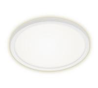 BRILONER - Panel LED, Regulables, lámparas de Techo con regulación de Color RGB, Backlight con Control Remoto, 15vatios, 1850lúmenes, 4000Kelvin, Blanco, ø29,3cm (7092-416)
