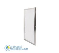 Panel llano 36w 3000k-4000k-6500k 3,8x30x60 cm niquel 3600lm