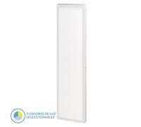 Panel llano 72w 3000k-4000k-6500k 3,8x30x120 cm blanco 7200lm