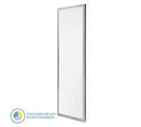 Panel llano 72w 3000k-4000k-6500k 3,8x30x120 cm niquel 7200lm