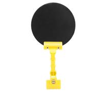Panel opaco de soldadura de 16 cm, soldadura portátil, panel de soldadura con clip ajustable con soporte amarillo, forma redonda de cambio automático para máscara de soldadura,
