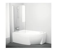 Panel para bañera RAVAK VS2 de 105 cm, acabado satinado y transparente, modelo 796M0U00Z1