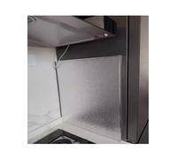 Panel Protector térmico, Alfombrilla Protectora térmica autoadhesiva de Aluminio ignífuga para encimeras, frigoríficos y armarios - Protector antisalpicaduras magnético para cocinas y hornos