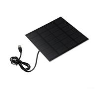 Panel Solar 3W con Cable 1M para Dispositivos 6V | Monocristalino 21% eficiencia, salida 6V estable, para ideal cámaras seguridad, tipo-C moderno