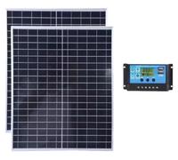 Panel solar, alta eficiencia, múltiples aplicaciones, juego de 2 unidades