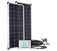 Panel solar completo – 200 W de potencia – Compatible con 12V y 24V – Monocristalino – Incluye regulador de carga