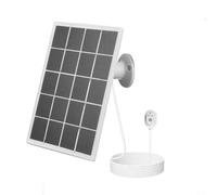 Panel solar de 10 W para Arlo Pro 5S 4 3 Ultra 2 - Diseño resistente a todo tipo de clima para vigilancia de jardín (blanco)