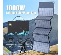 Panel Solar de 1000W, bolsa plegable portátil, salida USB + CC, cargador Solar, fuente de alimentación para exteriores, generador de energía para teléfono móvil doméstico 1000W 6 fold