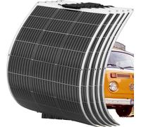 Panel solar de 100W, flexible y ligero, con alta el 24%. Juego de 5 paneles de 100W