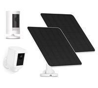 Panel solar de 5W, juego de 2 unidades, con protección IP65, compatible con cámaras Ring y Wyze