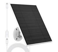 Panel solar de 5W para cámara Eufy, con certificación IP65, de silicio monocristalino y con cable de 2,5 metros