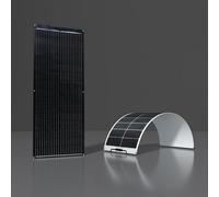 Panel solar flexible - 200 W - Monocristalino - Regulador de carga de 12V/24V - Para sistemas autónomos - Ideal para caravanas y balcones