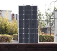 Panel solar flexible de 100W - monocristalino, 12V/24V, panel ligero para barco y autocaravana