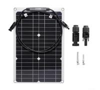 Panel solar flexible de 20 W, 18 V, monocristalino, impermeable, módulo solar monocristalino, 20 W, flexible para caravana, panel solar impermeable, 20 W, 18 V, para barco y yate, fino y flexible, 20