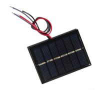 Panel solar ligero de 0,3 W 3 V para mini celda solar con cable de conexión para sistemas de iluminación del hogar, 65 x 48 mm