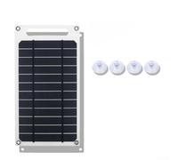 Panel solar monocristalino flexible de 10 W 6 V para carga USB al aire libre Panel delgado portátil de 3 mm con 4 ventosas para un montaje seguro