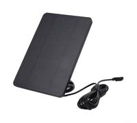 Panel solar para cámara Arlo Pro 3 Pro4-Ultra2 5S, blanco 4W 5V Cargador monocristalino de alta on cable 3M de alimentación de vigilancia al aire libre (negro)